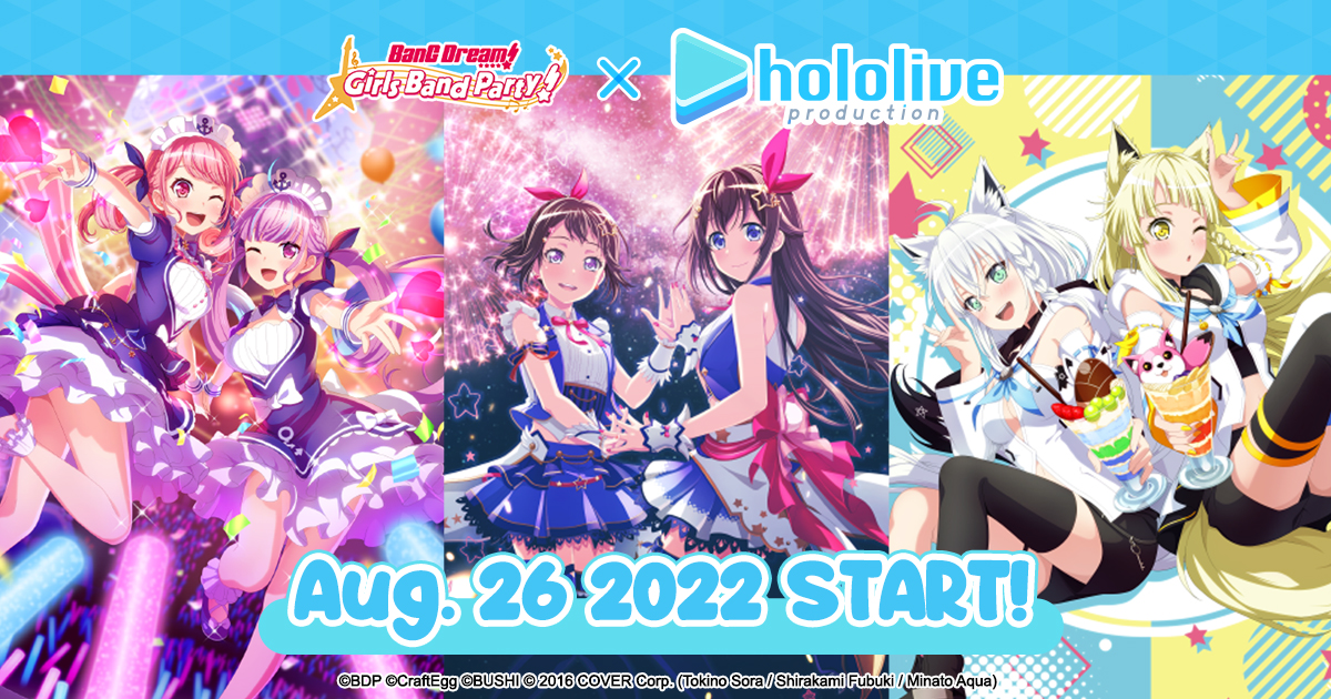 BanG Dream Girls Band Party Global Will Be Having a Collaboration Event  with Hololive - GamerBraves
