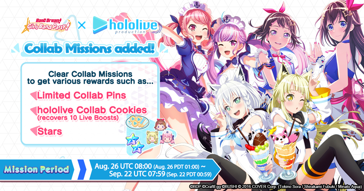 Collab with hololive Starts from Aug. 26!