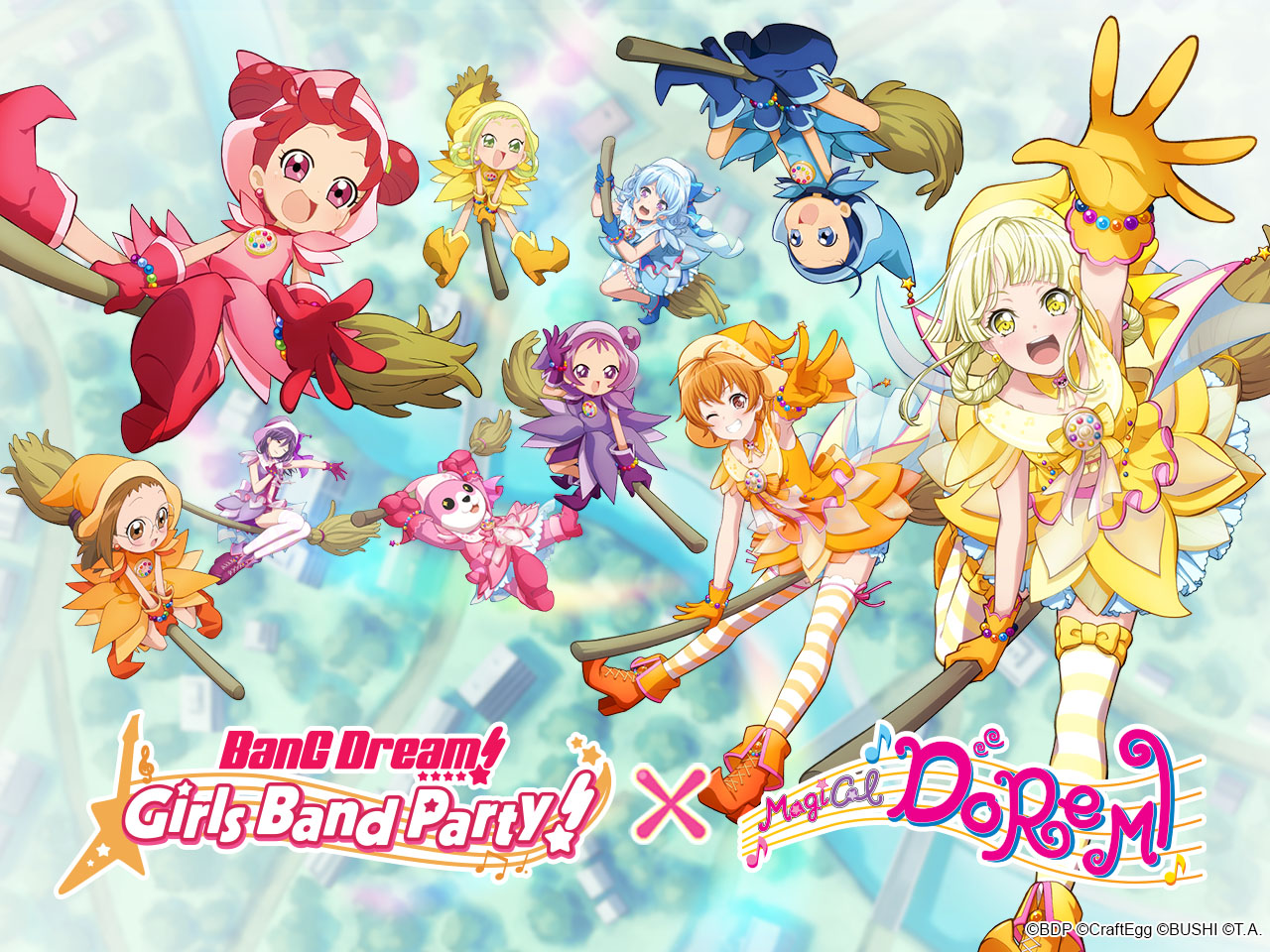 BANG DREAM! GIRLS BAND PARTY! LAUNCHES COLLABORATION WITH MAGICAL DOREMI –  Bionic Buzz